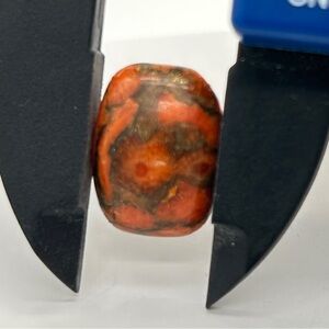 Orange Turquoise Cabochon Loose Stone